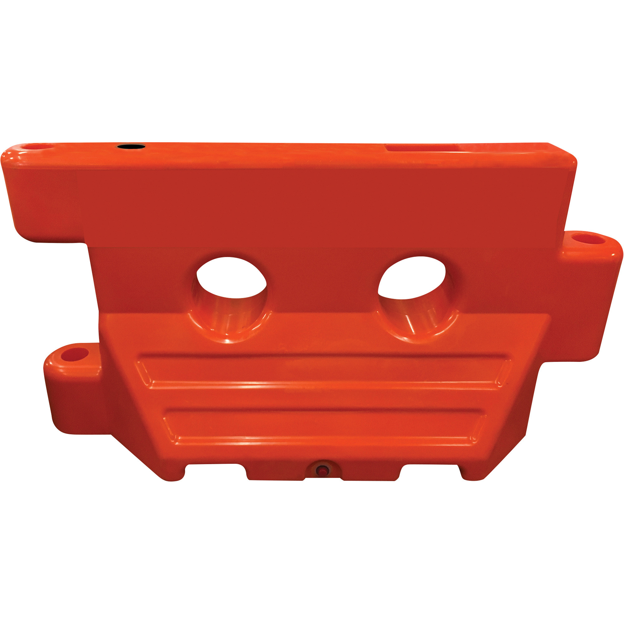 Plasticade Water-Filled Barricade and Connection Pin, Orange, 60in.L x 24in.W x 36in.H, Model# WFB-O-KIT